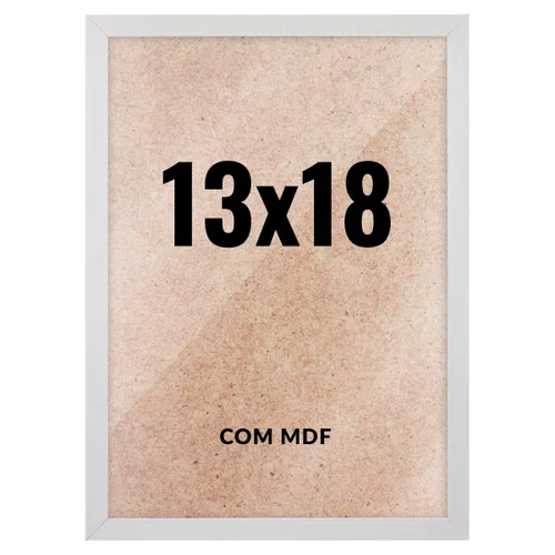 Quadro Decorativo 13x18 cm com MDF – Moldura Lisa Acabamento Profissional