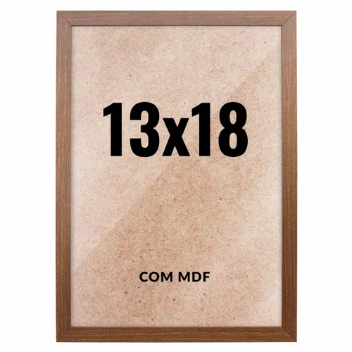 Quadro Decorativo 13x18 cm com MDF – Moldura Lisa Acabamento Profissional