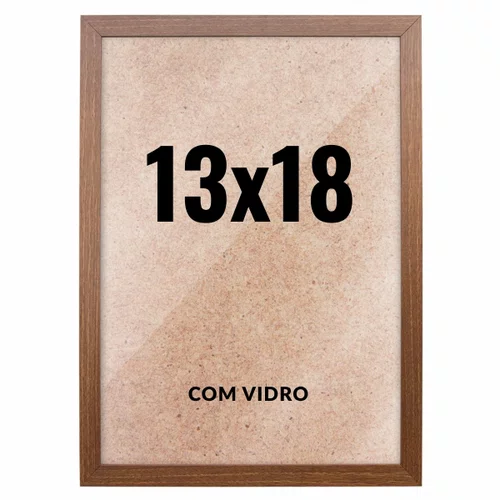 Quadro Decorativo 13x18 cm com Vidro – Moldura Lisa Acabamento Profissional