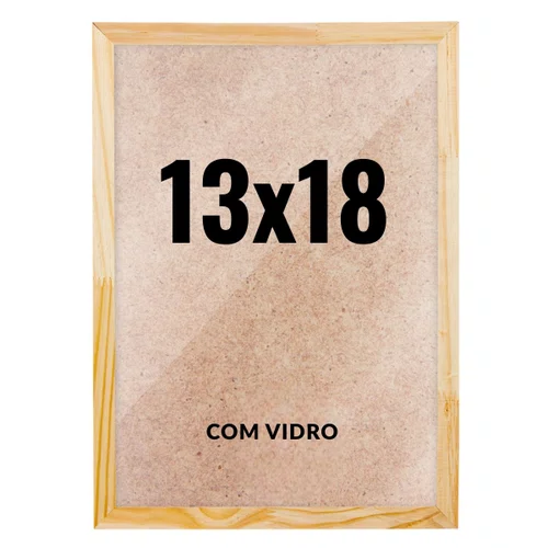 Quadro Decorativo 13x18 cm com Vidro – Moldura Lisa Acabamento Profissional