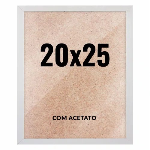 Quadro Decorativo 20x25 cm com Acetato – Moldura Lisa Acabamento Profissional