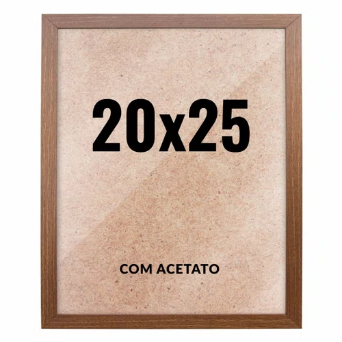 Quadro Decorativo 20x25 cm com Acetato – Moldura Lisa Acabamento Profissional