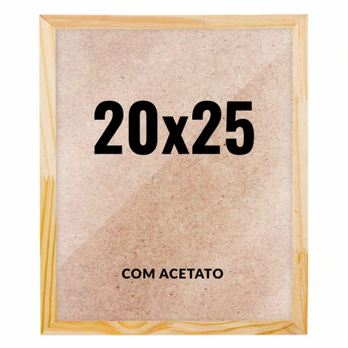 Quadro Decorativo 20x25 cm com Acetato – Moldura Lisa Acabamento Profissional