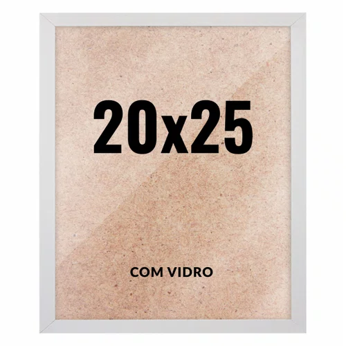 Quadro Decorativo 20x25 cm com Vidro – Moldura Lisa Acabamento Profissional