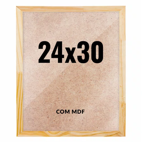 Quadro Decorativo 24x30 cm com MDF – Moldura Lisa Acabamento Profissional