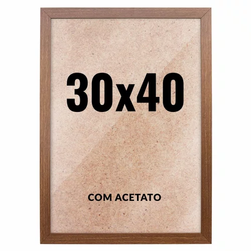 Quadro Decorativo 30x40 cm com Acetato – Moldura Lisa Acabamento Profissional