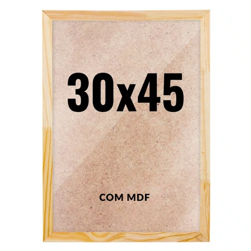 Quadro Decorativo 30x45 cm com MDF – Moldura Lisa Acabamento Profissional