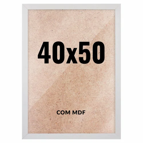 Quadro Decorativo 40x50 cm com MDF – Moldura Lisa Acabamento Profissional