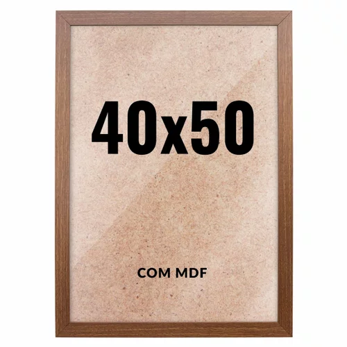 Quadro Decorativo 40x50 cm com MDF – Moldura Lisa Acabamento Profissional