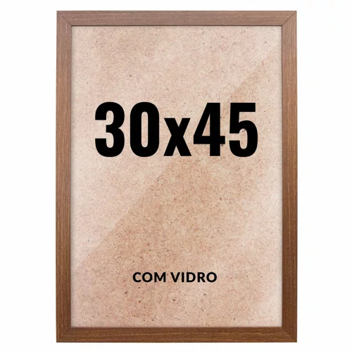 Quadro Moldura 30x45 cm Com Vidro - Moldura Lisa Profissional