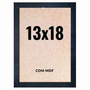 Quadro Decorativo 13x18 cm com MDF – Moldura Lisa Acabamento Profissional