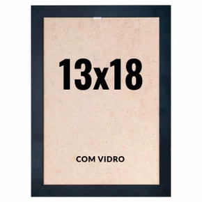 Quadro Decorativo 13x18 cm com Vidro – Moldura Lisa Acabamento Profissional