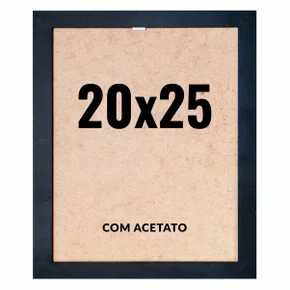 Quadro Decorativo 20x25 cm com Acetato – Moldura Lisa Acabamento Profissional