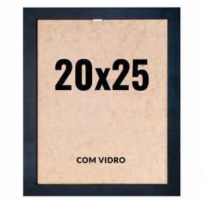 Quadro Decorativo 20x25 cm com Vidro – Moldura Lisa Acabamento Profissional