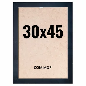 Quadro Decorativo 30x45 cm com MDF – Moldura Lisa Acabamento Profissional