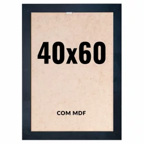 Quadro Decorativo 40x60 cm com MDF – Moldura Lisa Acabamento Profissional