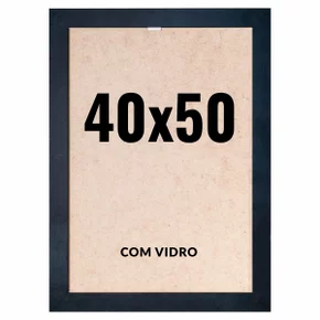 Quadro Decorativo com Moldura Lisa 40x50 cm com Vidro – Acabamento Profissional