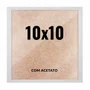 Quadro Decorativo 10x10 cm com Acetato – Moldura Lisa Acabamento Profissional