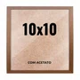 Quadro Decorativo 10x10 cm com Acetato – Moldura Lisa Acabamento Profissional