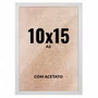 Quadro Decorativo 10x15 cm A6 com Acetato – Moldura Lisa Acabamento Profissional