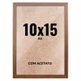 Quadro Decorativo 10x15 cm A6 com Acetato – Moldura Lisa Acabamento Profissional