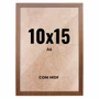 Quadro Decorativo 10x15 cm A6 com MDF – Moldura Lisa Acabamento Profissional