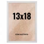 Quadro Decorativo 13x18 cm com Acetato – Moldura Lisa Acabamento Profissional