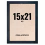 Quadro Decorativo 15x21 cm A5 com Acetato – Moldura Lisa Acabamento Profissional
