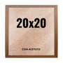 Quadro Decorativo 20x20 cm com Acetato – Moldura Lisa Acabamento Profissional