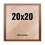 Quadro Decorativo 20x20 cm com Vidro – Moldura Lisa Acabamento Profissional