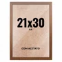 Quadro Decorativo 21x30 cm A4 com Acetato – Moldura Lisa Acabamento Profissional