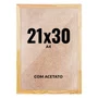 Quadro Decorativo 21x30 cm A4 com Acetato – Moldura Lisa Acabamento Profissional