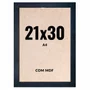 Quadro Decorativo 21x30 cm A4 com MDF – Moldura Lisa Acabamento Profissional