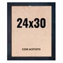 Quadro Decorativo 24x30 cm com Acetato – Moldura Lisa Acabamento Profissional