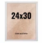 Quadro Decorativo 24x30 cm com Acetato – Moldura Lisa Acabamento Profissional
