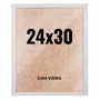 Quadro Decorativo 24x30 cm com Vidro – Moldura Lisa Acabamento Profissional