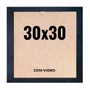 Quadro Decorativo 30x30 cm com Vidro – Moldura Lisa Acabamento Profissional