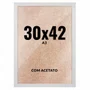Quadro Decorativo 30x42 cm A3 com Acetato – Moldura Lisa Acabamento Profissional