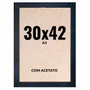 Quadro Decorativo 30x42 cm A3 com Acetato – Moldura Lisa Acabamento Profissional
