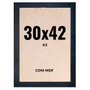 Quadro Decorativo 30x42 cm A3 com MDF – Moldura Lisa Acabamento Profissional