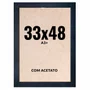 Quadro Decorativo 33x48 cm A3+ com Acetato – Moldura Lisa Acabamento Profissional