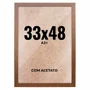Quadro Decorativo 33x48 cm A3+ com Acetato – Moldura Lisa Acabamento Profissional