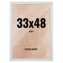 Quadro Decorativo 33x48 cm A3+ com MDF – Moldura Lisa Acabamento Profissional
