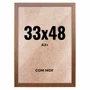 Quadro Decorativo 33x48 cm A3+ com MDF – Moldura Lisa Acabamento Profissional
