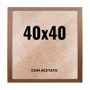 Quadro Decorativo 40x40 cm com Acetato – Moldura Lisa Acabamento Profissional