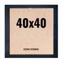 Quadro Decorativo 40x40 cm com Vidro – Moldura Lisa Acabamento Profissional