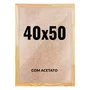 Quadro Decorativo 40x50 cm com Acetato – Moldura Lisa Acabamento Profissional