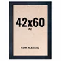 Quadro Decorativo 42x60 cm A2 com Acetato – Moldura Lisa Acabamento Profissional