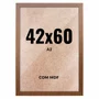 Quadro Decorativo 42x60 cm A2 com MDF – Moldura Lisa Acabamento Profissional