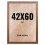 Quadro Decorativo 42x60 cm A2 com Vidro – Moldura Lisa Acabamento Profissional